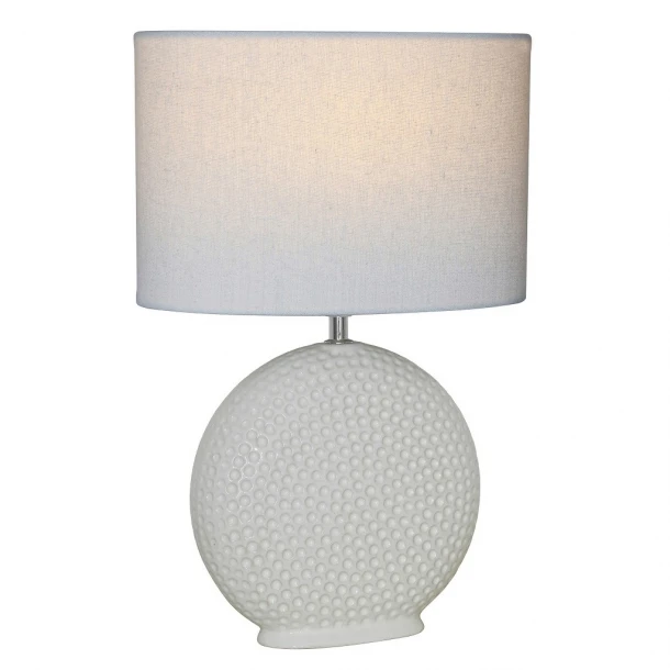 Φωτιστικό Επιτραπέζιο Κεραμικό Λευκό ESPIEL 30x20x45,5εκ. HAP406