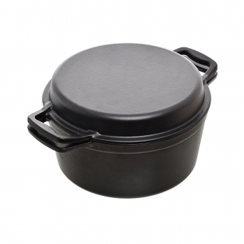 Κατσαρόλα Μαντεμένια 2 Σε 1 Iron Μαύρη 32,7x25,2x15,5εκ. Estia 01-14582