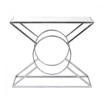 Κονσόλα Μεταλλική Ασημί Art Et Lumiere 100x32x78,5εκ. 20333