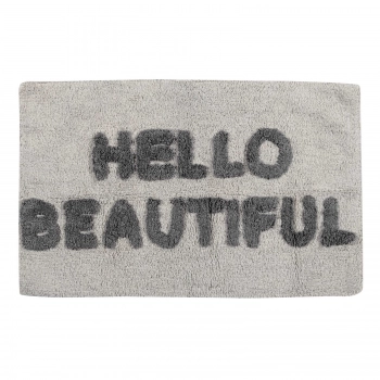 Ταπέτο Μπάνιου Βαμβακερό 50x80εκ. Bathmats 0673 Γκρι Das Home