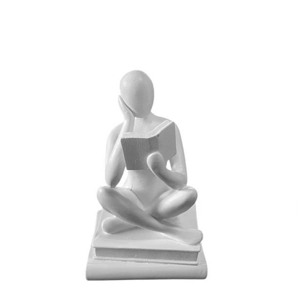 Διακοσμητική Επιτραπέζια Φιγούρα Polyresin Λευκή ESPIEL 7,5x6x13εκ. FAD224