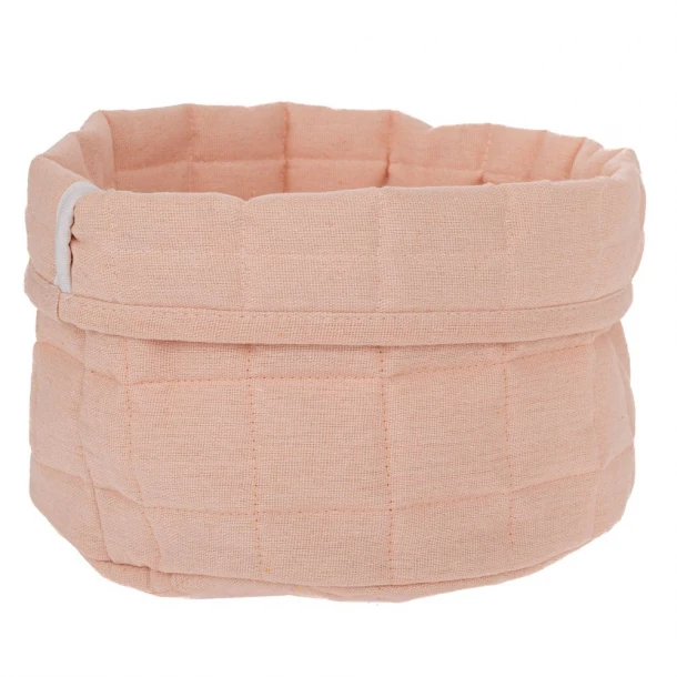 Καλάθι Υφασμάτινο Ροζ iliadis 24x15εκ. 93035