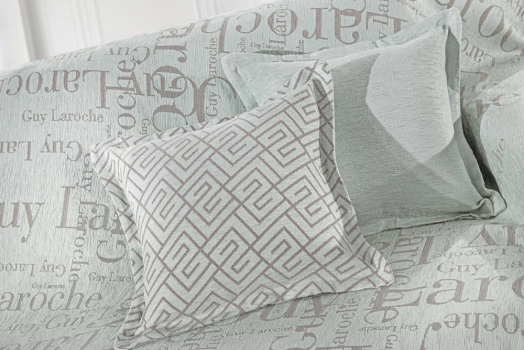 Διακοσμητική Μαξιλαροθήκη 50x50εκ. Polycotton-Acrylic Stamp Mint Guy Laroche