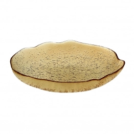 Φρουτιέρα Γυάλινη 33x5εκ. Lovizna Amber CRYSPO TRIO 80.490.06