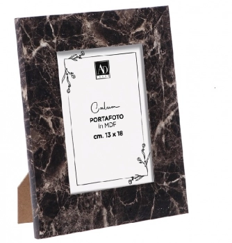 Κορνίζα Polyester Με Εφέ Μαρμάρου Μαύρη 13x18εκ. Royal Art STA567BK