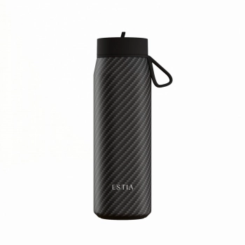 Θερμός Με Καλαμάκι Ανοξείδωτος Carbon Fibre Save The Aegean Estia 500ml 01-47931