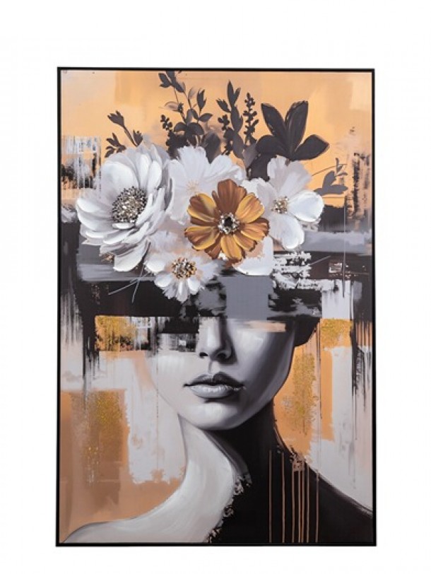 Πίνακας Σε Καμβά Κοπέλα 80x4x120εκ. Zen Collection 25.60.52238