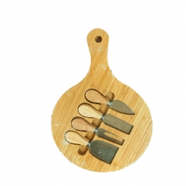 Πλατώ Σερβιρίσματος Τυριών Σετ 5τμχ Bamboo ESPIEL 23x34x2εκ. DWMA1008