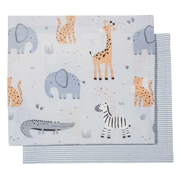 Σετ Σεντόνια Βαμβακερά Λίκνου 70x120εκ. Essential 8867 Green-Grey Greenwich Polo Club