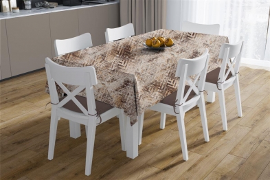 Καρές Αλέκιαστος Polycotton 90x90εκ. Skid Marks 472 Beige DimCol