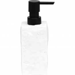 Σαπουνοθήκη Polyresin Λευκή 7,5x7,5x16,5εκ. MRShome DS-8898L07