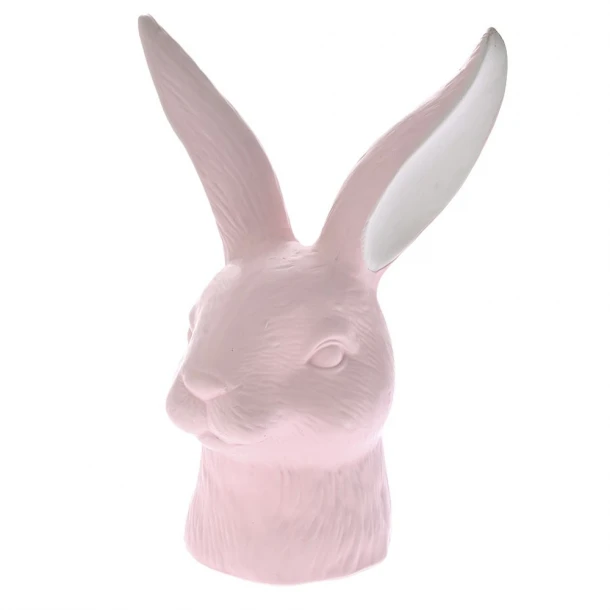 Κεφάλι Λαγού Κεραμικό Ροζ 15x12x20εκ. iliadis 77475