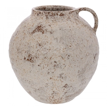 Βάζο-Κανάτα Κεραμικό Παλαιωμένο Γκρι-Μπεζ 31x31x32εκ. iliadis 92121