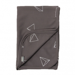 Κουβέρτα Πικέ 3D Dark Grey 75x100εκ. Minene MN22619