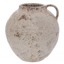 Βάζο-Κανάτα Κεραμικό Παλαιωμένο Γκρι-Μπεζ 31x31x32εκ. iliadis 92121