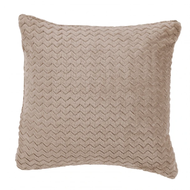 Διακοσμητικό Μαξιλάρι Fleece 40x40εκ. Throws 1367 Taupe Das Home