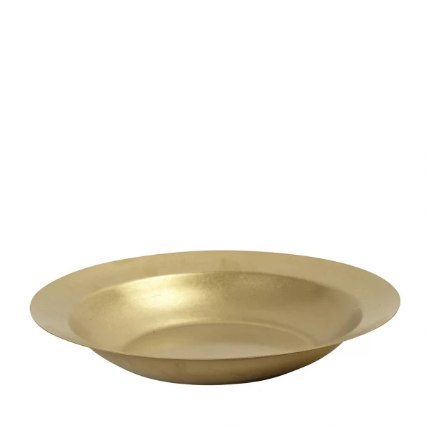 Πιάτο Σπαγγέτι Ανοξείδωτο 18/10 Χρυσό Snow ESPIEL 27,5x27,5x4,3εκ. FEV205