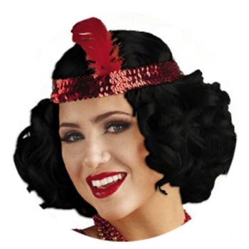Περούκα Καρέ Τσάρλεστον Μαύρη CARNAVALista 3-2067