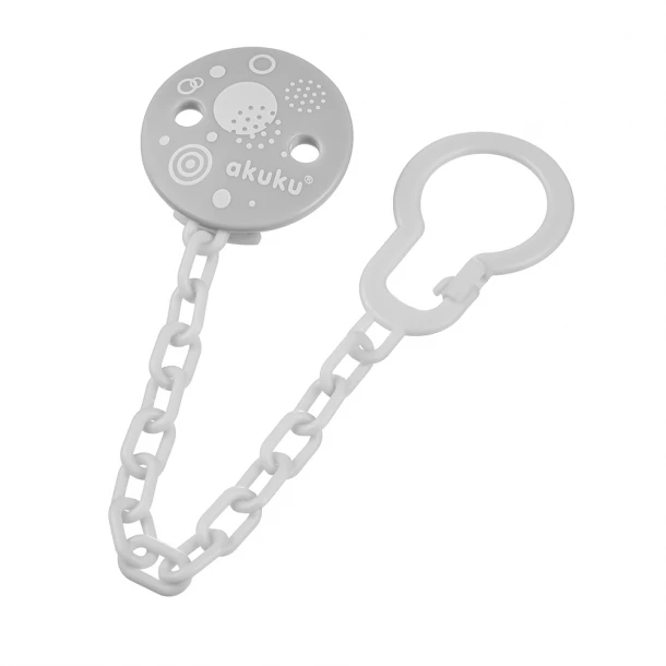 Κλιπ Πιπίλας Grey  akuku A0700