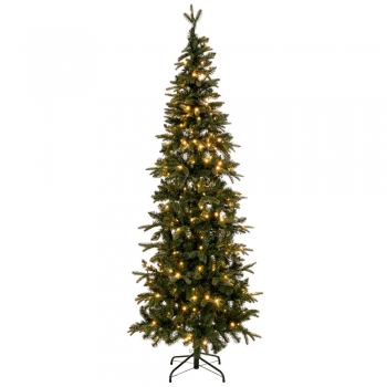 Χριστουγεννιάτικο Δέντρο Slim 240εκ.-1126 Tips Με 400 Led Θερμό Λευκό Φως Pre-Lit Slim Alpine iliadis 90541