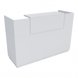 Γραφείο reception Lotus pakoworld σε λευκή απόχρωση  180x70x110εκ