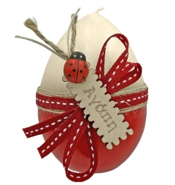 Κερί Αυγό με Πασχαλίτσα-Αγάπη 9εκ. Bunny's 73-1410