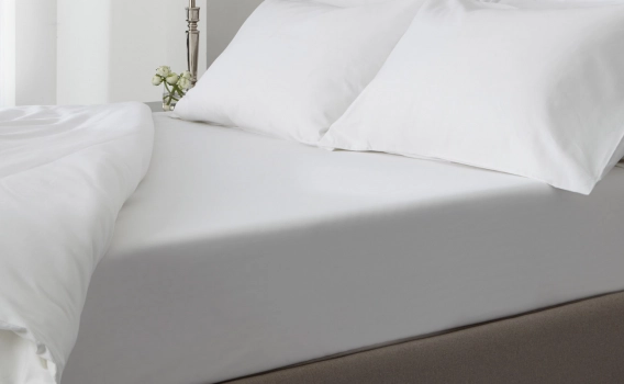 Σετ Σεντόνια Βαμβακερά King 250x280εκ. Λευκά Komvos Home 7016000-1