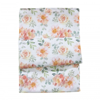 Χριστουγεννιάτικο Runner Polyester 45x140εκ. Christmas 0720 Λευκό-Πράσινο-Σομόν Das Home