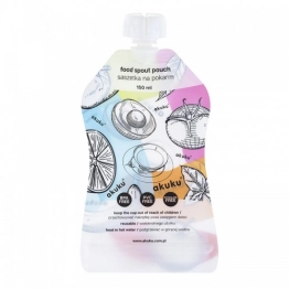 Σετ 5τμχ Reusable Food Pouch Με Στόμιο 150ml akuku A0056