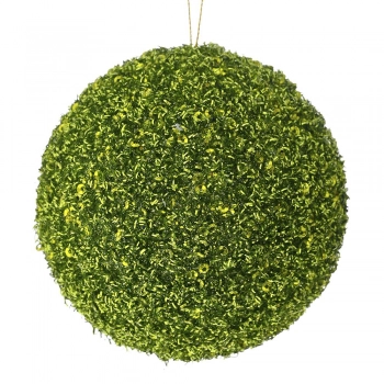 Χριστουγεννιάτικη Μπάλα Polyfoam Λαχανί Glitter 12εκ. iliadis 83522