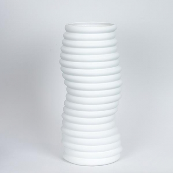 Βάζο Κεραμικό Λευκό 17,6x14,3x38εκ. ESTHETI 752-20401