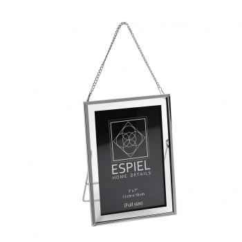 Κορνίζα Μεταλλική Ασημί ESPIEL 20x25εκ. FAM720