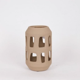 Φανάρι Κεραμικό Καφέ 17,5x28εκ. ESTHETI 819-00521