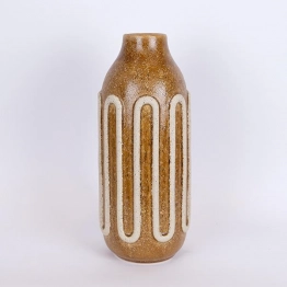 Βάζο Κεραμικό Κίτρινο-Μουσταρδί-Μπεζ 16,3x39εκ. ESTHETI 752-20335