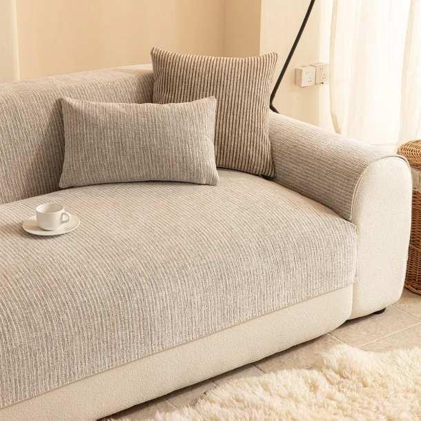 Ανώστρωμα Για Διθέσιο Καναπέ Polyester 70x180εκ. Vena Silver Melinen 20006674