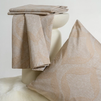 Σετ Σεντόνι Με 2 Μαξιλαροθήκες Βαμβακερό Μονό Με Λάστιχο 100x200+32εκ. Drift Beige Melinen 20006190