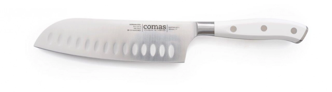 Μαχαίρι Santoku Ανοξείδωτο Ατσάλι Marble Comas 18εκ. CO08111000