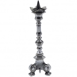 Κηροπήγιο Μπρούτζινο 1Κερο Επάργυρο 22εκ. Royal Art STL167E