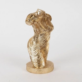 Διακοσμητικό Επιτραπέζιο Σώμα Polyresin Χρυσό 8,5x7,5x16,5εκ. ESTHETI 752-27070