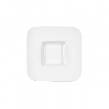 Πιάτο Φαγητού Πορσελάνης Τετράγωνο Λευκό Art Et Lumiere 27x27x4εκ. 07111