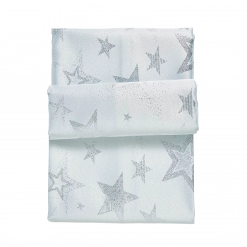 Χριστουγεννιάτικο Τραπεζομάντηλο Polyester 140x180εκ. Christmas 0719 Ασημί-Ιβουάρ Das Home