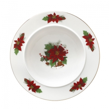 Χριστουγεννιάτικη Σαλατιέρα Πορσελάνης Οβάλ 23εκ. Poisentia CRYSPO TRIO 06.241.11