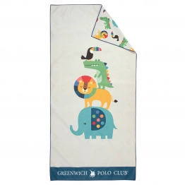 Πετσέτα Θαλάσσης Microfiber 70x140εκ. Junior 4079 Γκρι Greenwich Polo Club