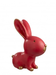 Διακοσμητικός Πασχαλινός Λαγός Polyester Φούξια 16,5x8x21εκ. Zen Collection 26.7.52598