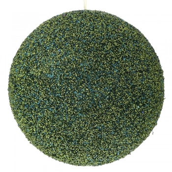 Χριστουγεννιάτικη Μπάλα Polyfoam Glitter Σμαραγδί 25εκ. iliadis 83559