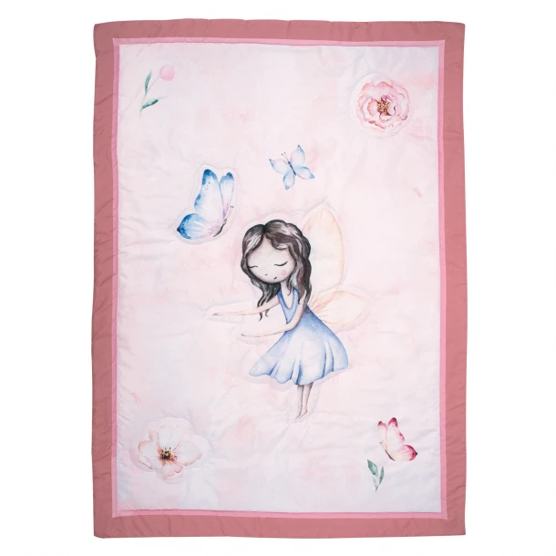 Πάπλωμα Microfiber Κούνιας 110x150εκ. Essential 8849 Dusty Rose-Ροζ Greenwich Polo Club