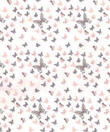 Πάνα Χασές Βαμβακερή 80x80εκ. Butterfly 61 Coral DimCol