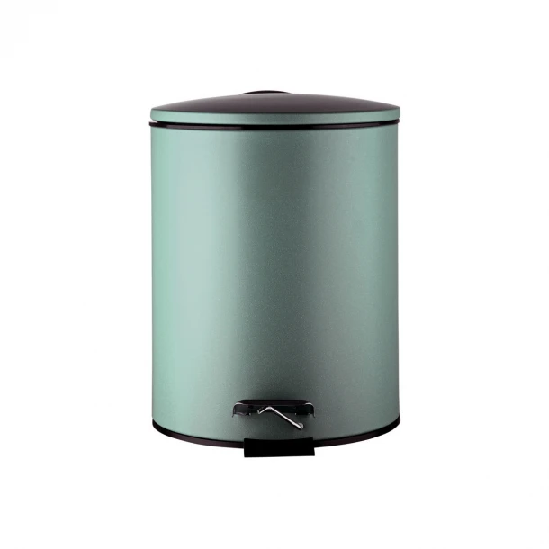 Καλάθι Απορριμάτων Μεταλλικό 5lt Soft Close Matte Μέντα Classic 20,5x26,5x28εκ. Estia 02-35655
