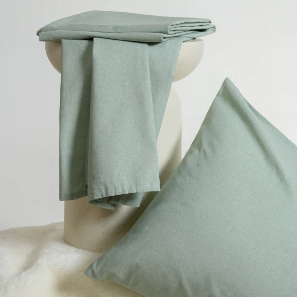 Σετ Σεντόνι Με 1 Μαξιλαροθήκη Polycotton Ημίδιπλο Με Λάστιχο 120x200+32εκ. Brooke Aqua Melinen 20006378