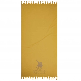 Πετσέτα Θαλάσσης-Παρεό Βαμβακερή 90x170εκ. Essential 3796 Ώχρα Greenwich Polo Club